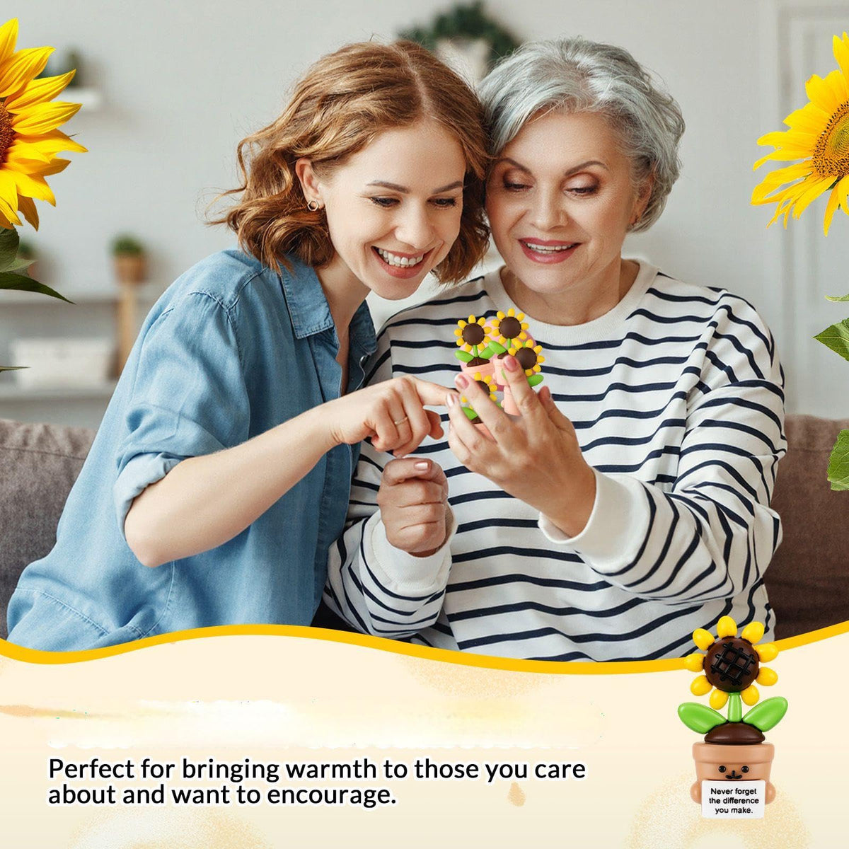 Gejoy family craft sunflower toy; playful decoration for crafts and games.