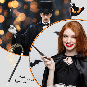 Gejoy magician wand set ideal for Halloween and stage moments.