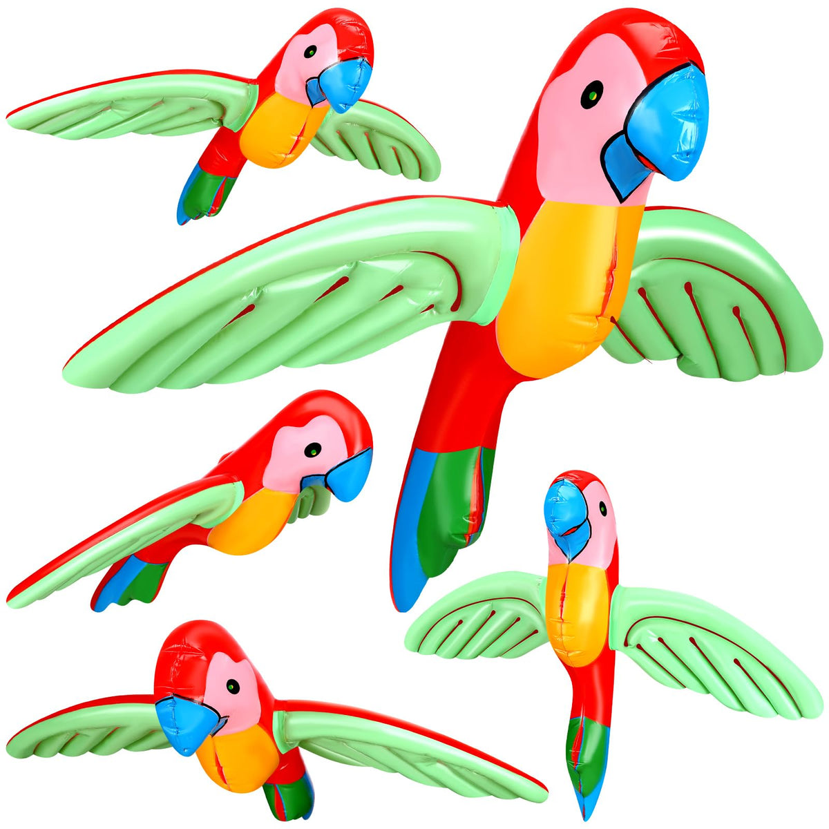 Gejoy inflatable parrot for pool decor and tropical vibes
