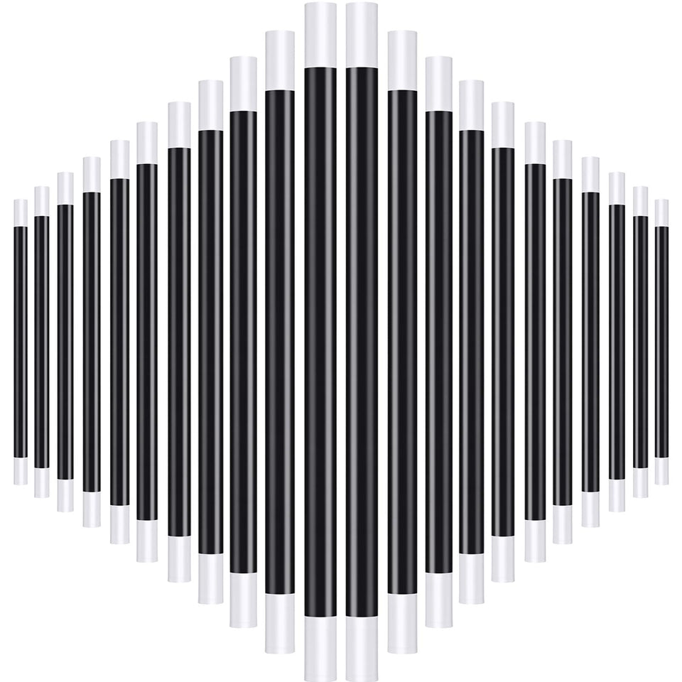 Gejoy magic wand with classic black and white finish, ideal for beginner tricks.