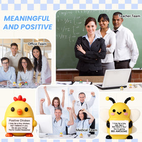 Gejoy mini positive doll flamingo type brightens any desk space