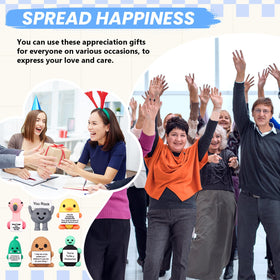 Gejoy mini positive figure turtle with slogan board encourages teamwork.