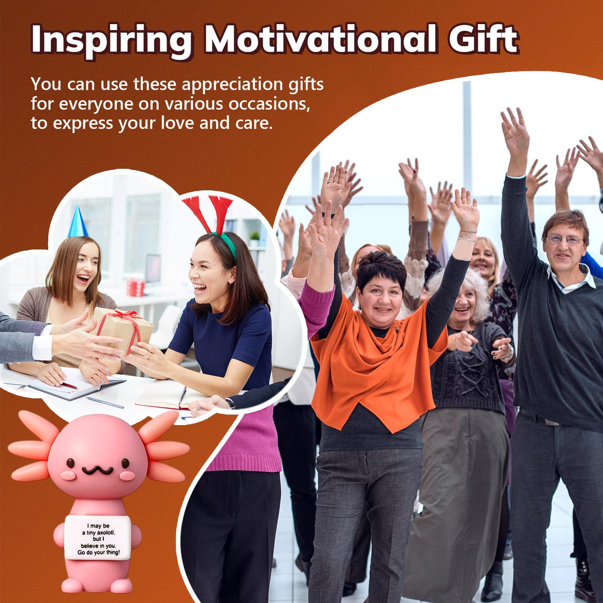 Motivational office gift set for recognition and cheer