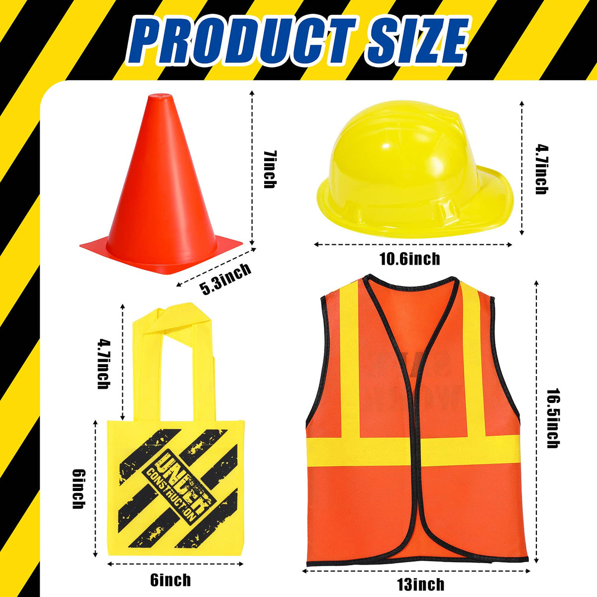 Gejoy orange traffic cones, durable plastic for vibrant play.