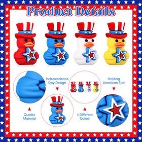 Gejoy patriotic duck set in compact packaging, ready for gifting.