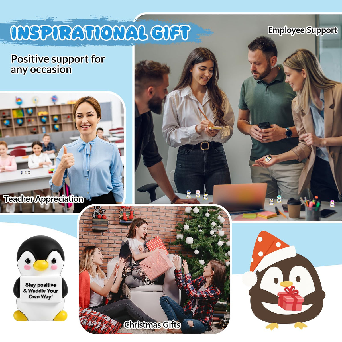 Gejoy penguin gifts for colleagues and teachers show appreciation