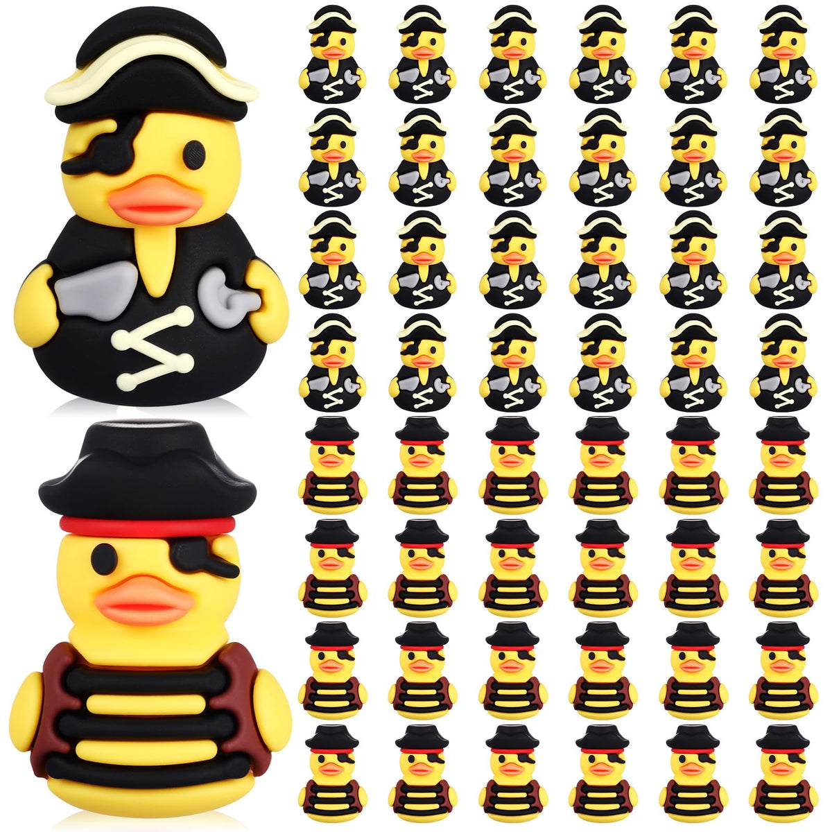 Gejoy pirate duck with eye patch for party favors and festive decor.