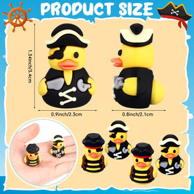 Gejoy pirate duck holding knife design for Halloween flair.