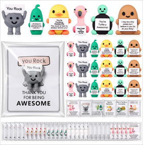Gejoy positive mini-doll potato with slogan board for desk motivation.