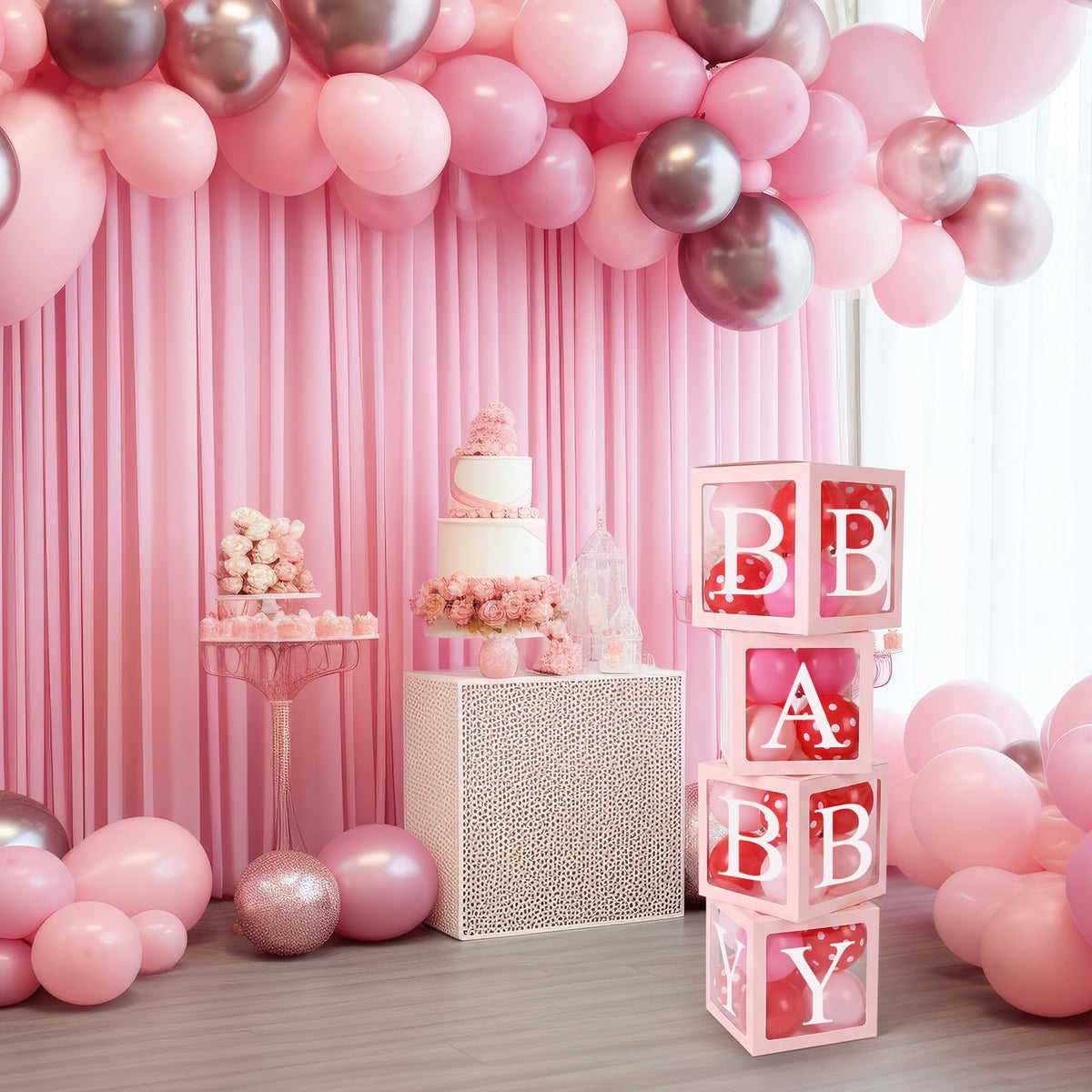 Gejoy 10 inch solid color balloons provide balanced color accents