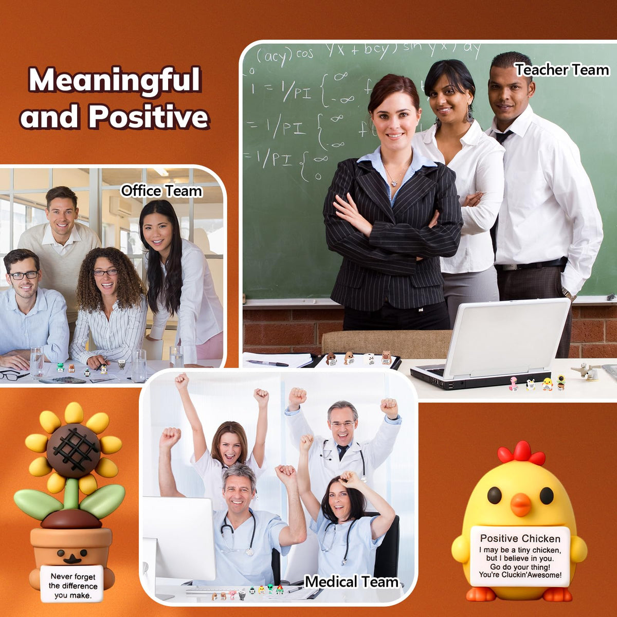 Gejoy You Rock desk buddies brighten break rooms and study spaces
