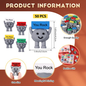 Gejoy You Rock desk decor stones add playful energy to any workspace.