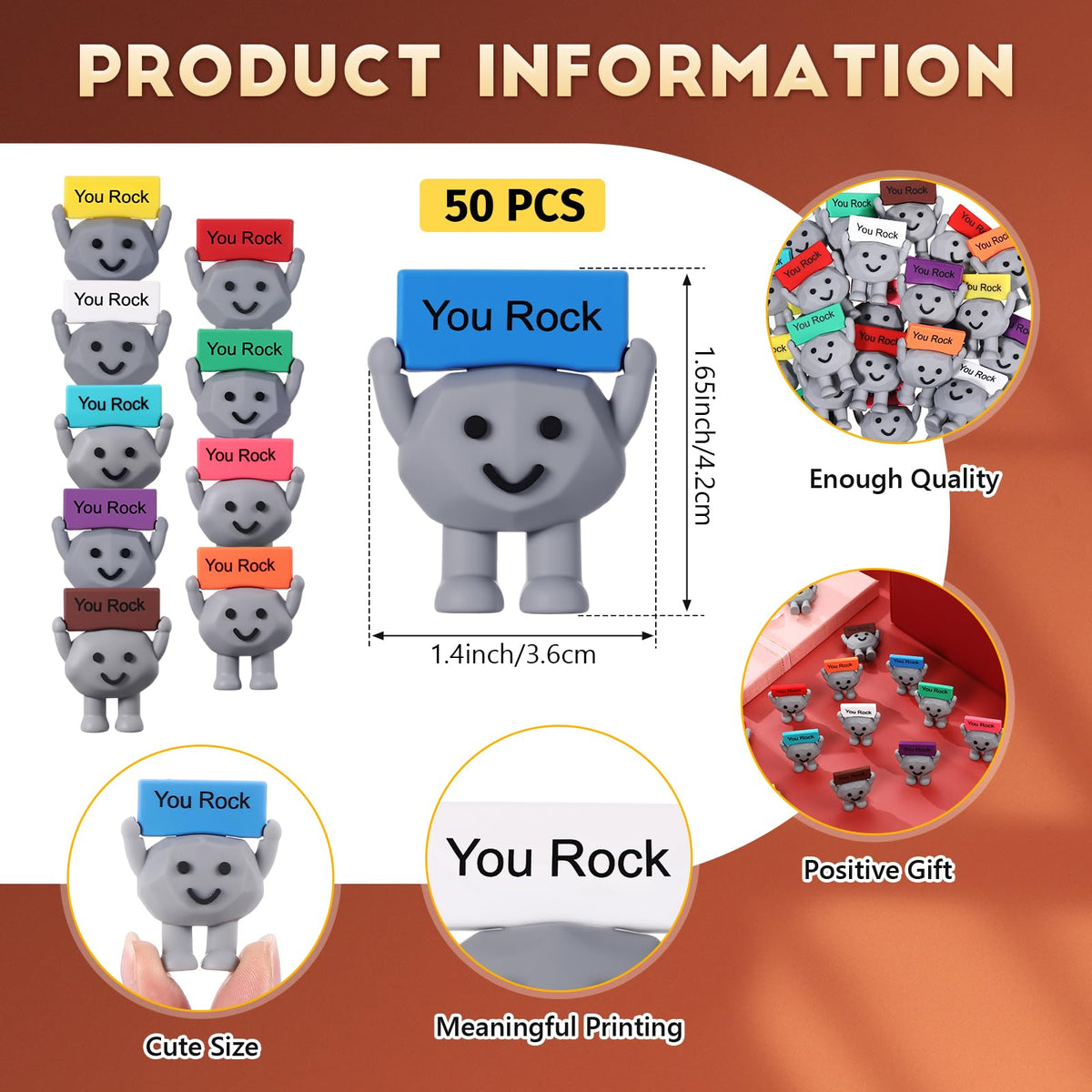 Gejoy You Rock mini stone bundle 02 adds positive decor.
