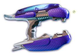 Gel Blaster Halo Plasma front view highlights glow-in-the-dark action for night play.