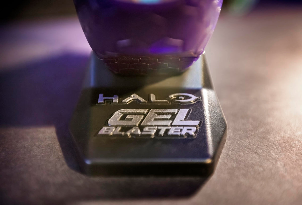 Gel Blaster Halo Plasma close-up on grip for comfortable handling.