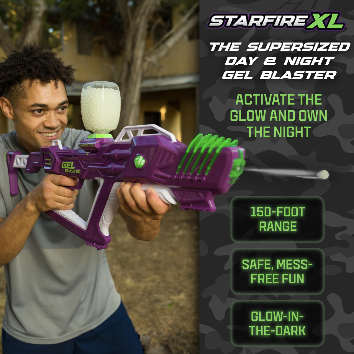 Starfire XL hopper showing large capacity for extended play