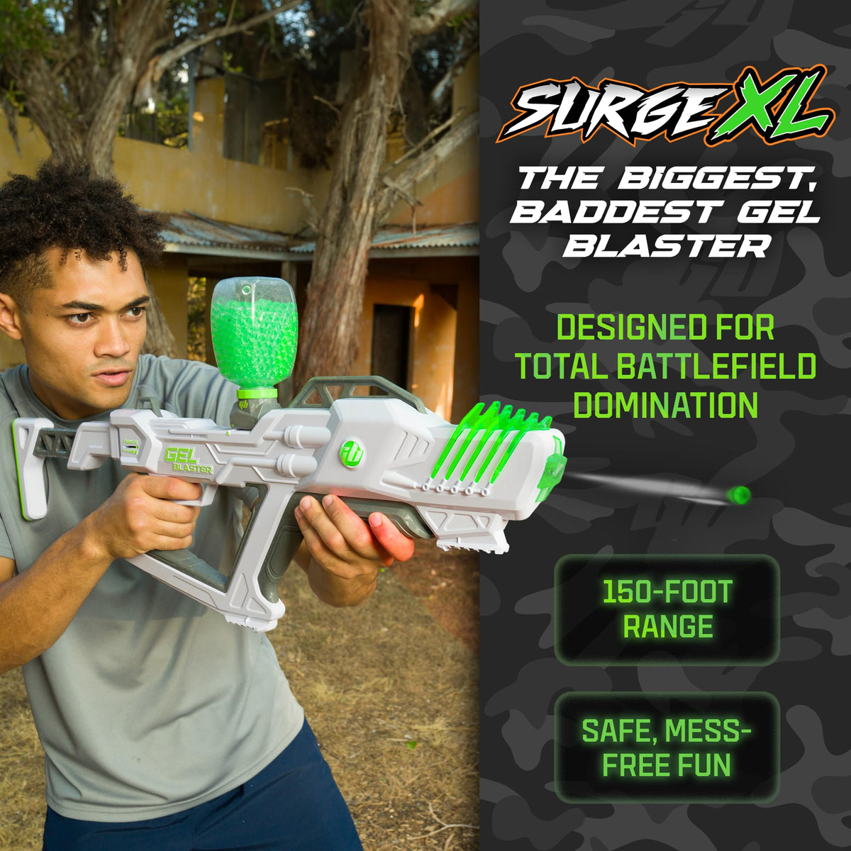 Gel Blaster Surge XL demonstrates 150-foot range for outdoor battles