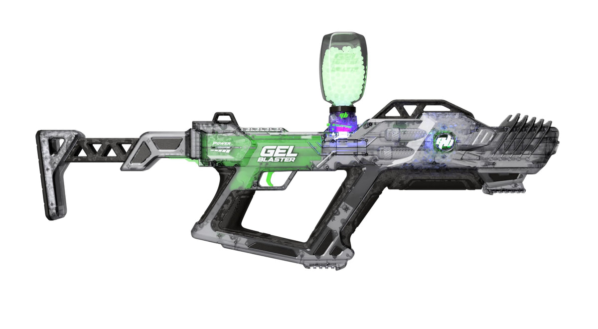 Gel Blaster Surge XL 2 glow gellets illuminate nighttime missions.