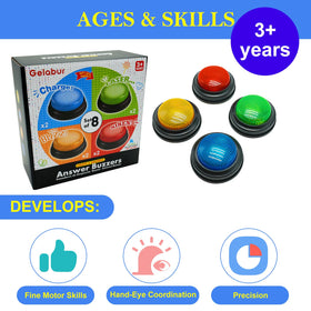 Gelabur classroom-ready setup enables multiple players to participate.