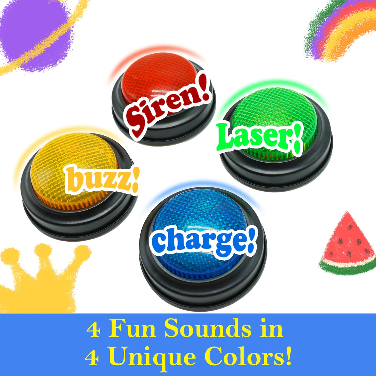 Gelabur red buzzer adds excitement to game shows.