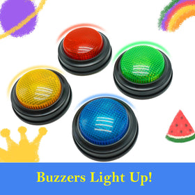 Gelabur yellow buzzer boosts participation during team challenges.