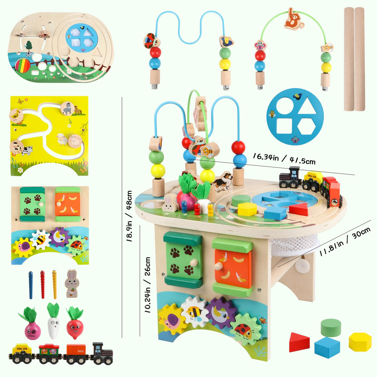 Gemileo activity table pulling carrots activity sparks imaginative play and motor skills