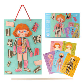Gemileo Human Body Puzzle Boy Parts: magnetic pieces for easy assembly and learning