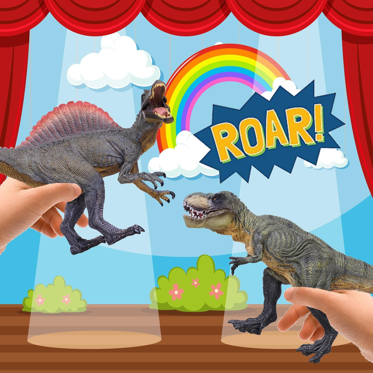 Gemini&Genius portable dinosaur toy ideal for travel and on-the-go play.