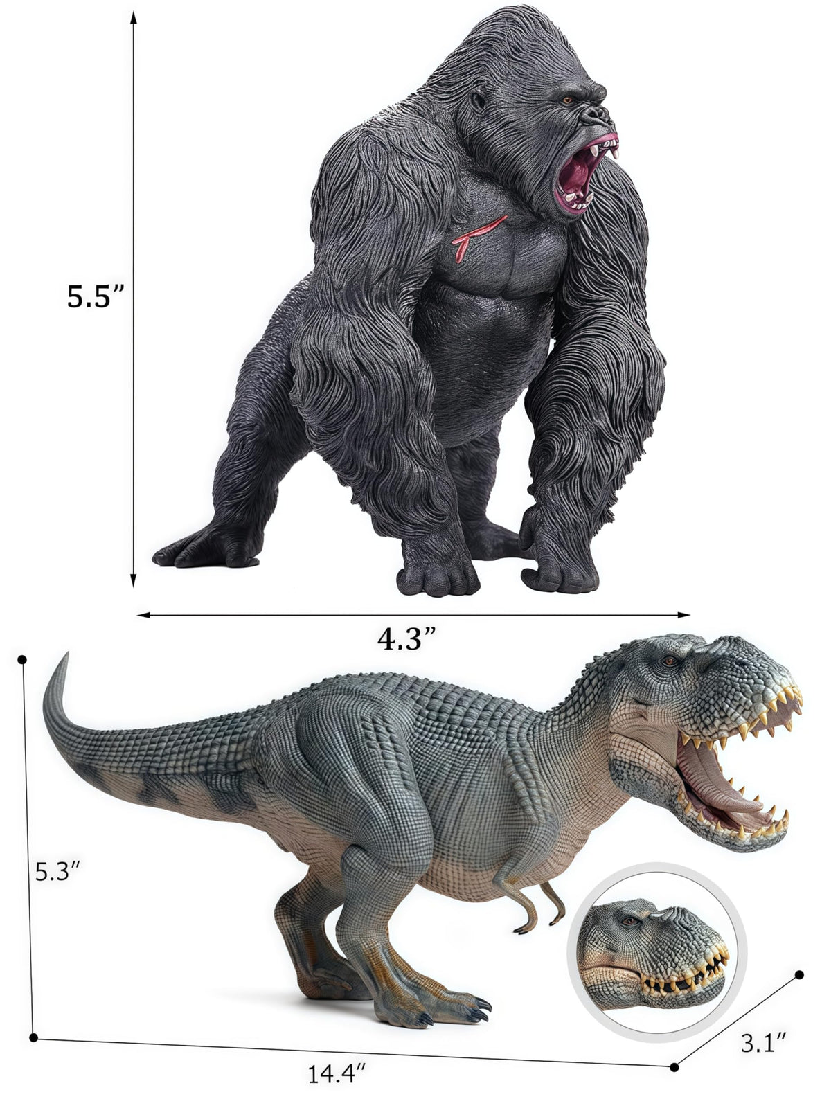 Gemini&Genius Display-worthy dinosaur figurine perfect for shelf decor and party props.