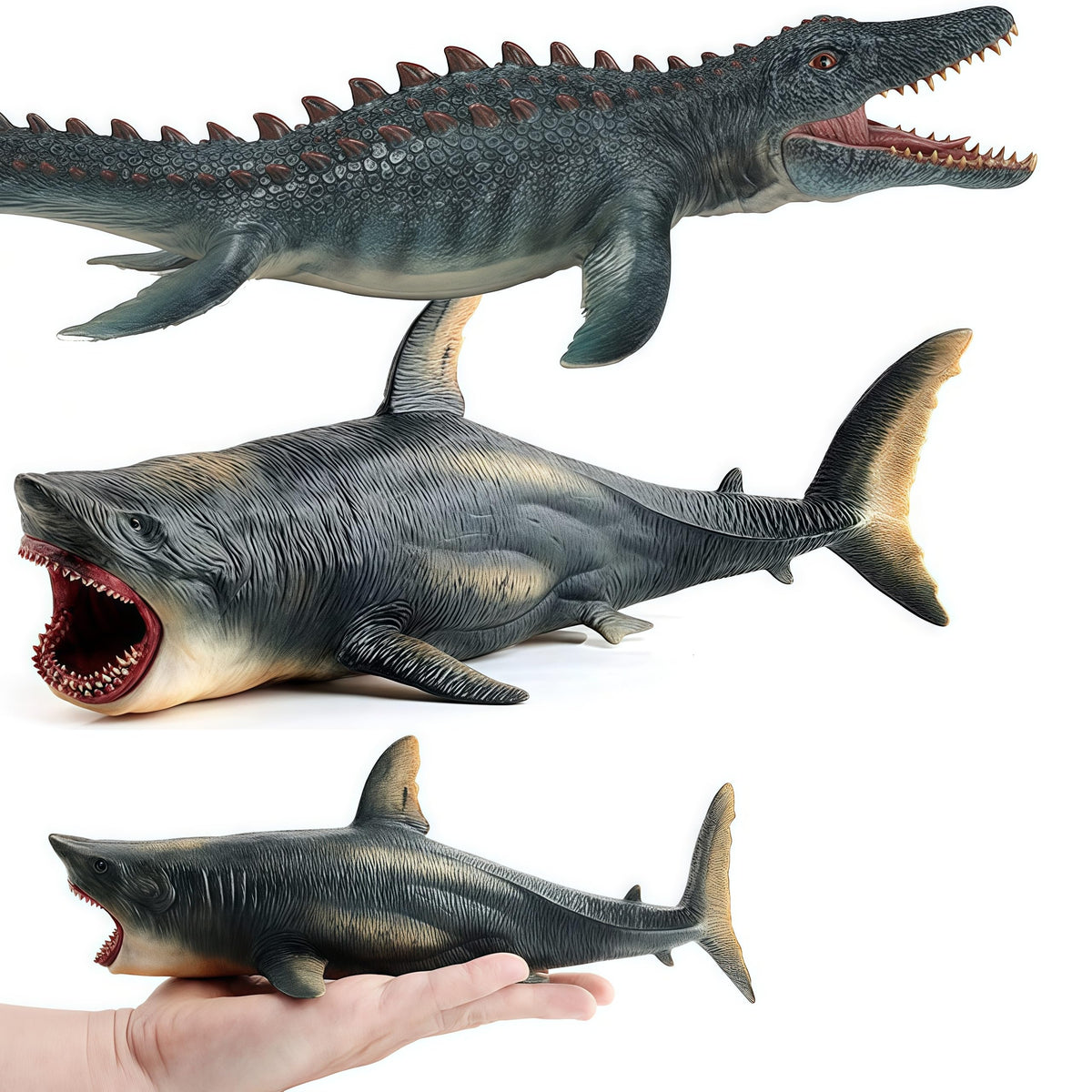 Gemini&Genius megalodon movable jaw adds dynamic play