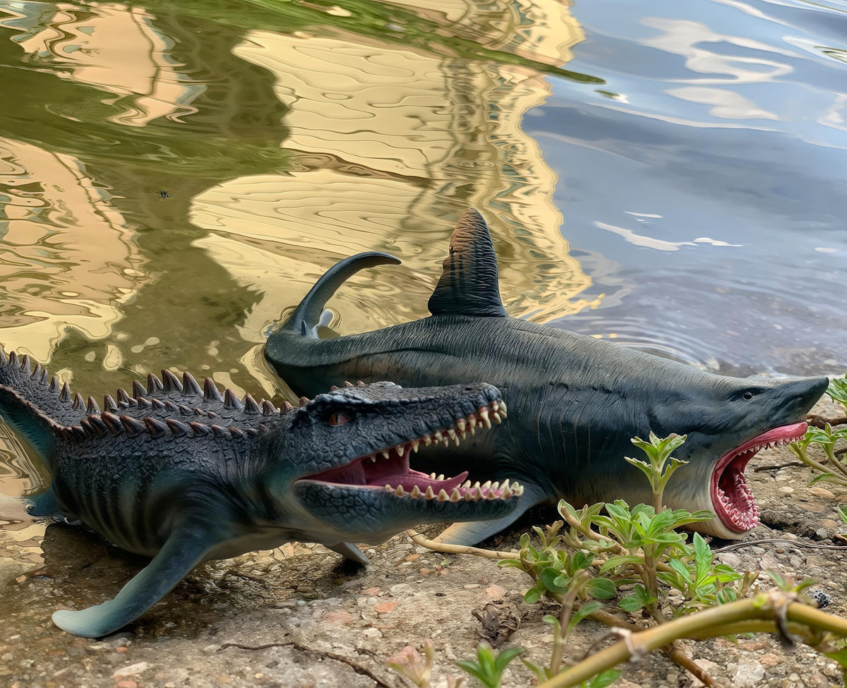 Gemini&Genius mosasaurus movable jaw adds interactive action