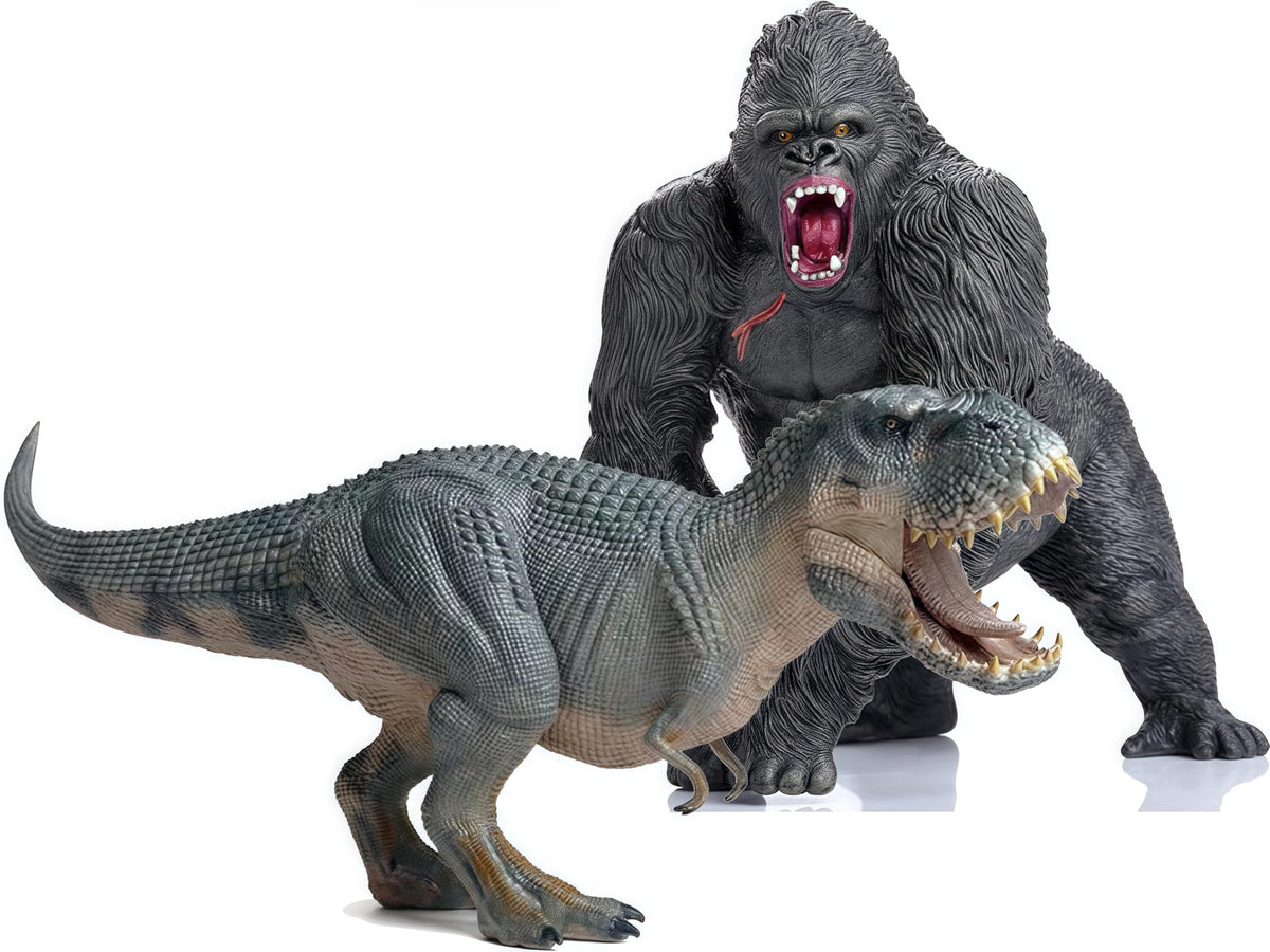 Gemini&Genius Tyrannosaurus Rex dinosaur figure with movable jaw for dynamic play.