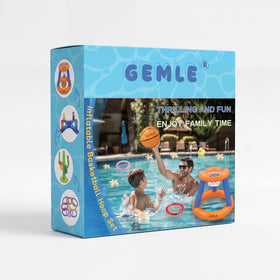 GEMLE durable PVC construction resists deflation for longer water play.