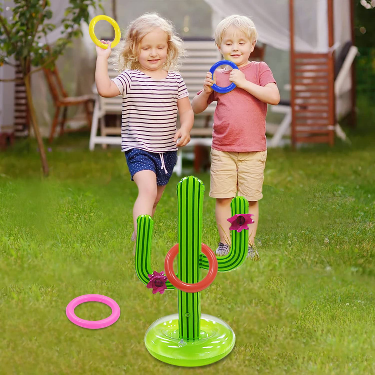 GEMLE inflatable cactus toys add colorful, family-friendly float play.