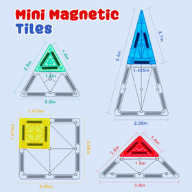 Gemmicc tiles help create 2D shapes and 3D structures.
