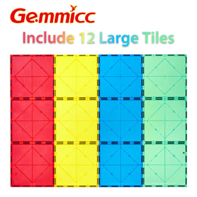 Gemmicc Jumbo Magnet Base Plates keep taller structures secure.