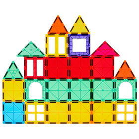Gemmicc set supports color and shape recognition through bright pieces.