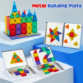 Gemmicc metal storage box doubles as a durable base for building.