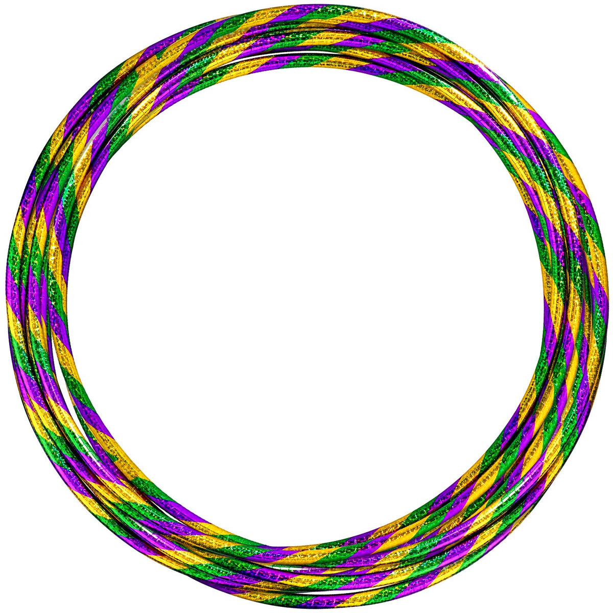 Gemscream 12-pack glitter hoop purple-green-gold for festive party play