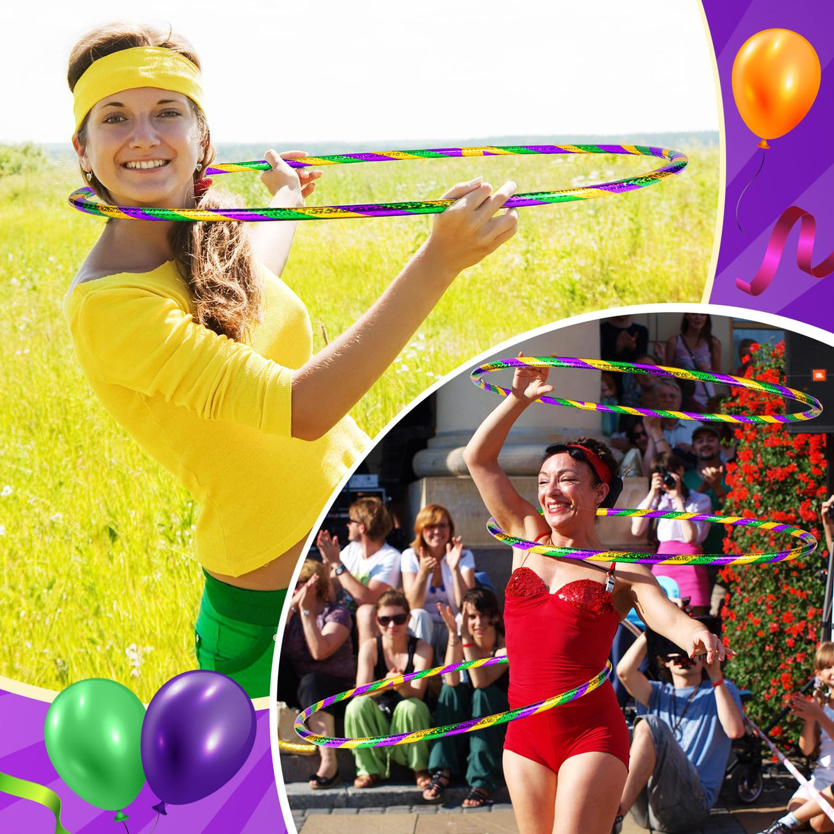 Gemscream outdoor hoop for family games and pet agility sessions