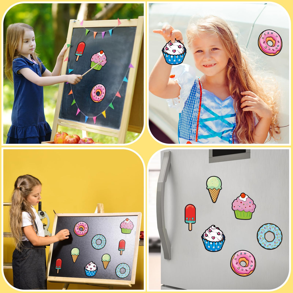 Gemscream color your own dessert magnets candy design for colorful fridge art and dessert-themed parties.