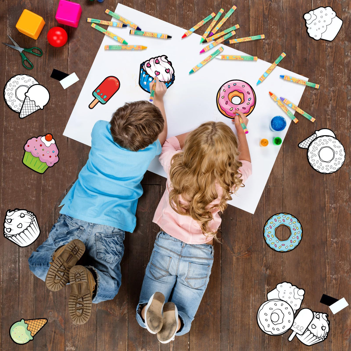 Gemscream color your own dessert magnets cookie design for fridge magnets and kids' imaginative crafts.