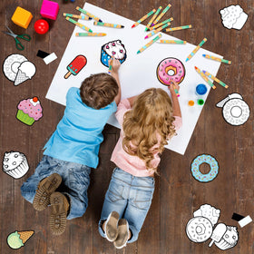 Gemscream color your own dessert magnets cookie design for fridge magnets and kids' imaginative crafts.