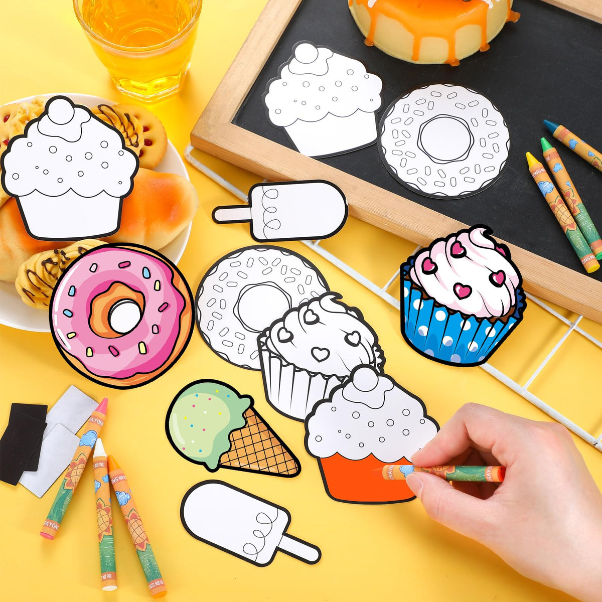 Gemscream color your own dessert magnets cupcake design for party favors and creative play at home.