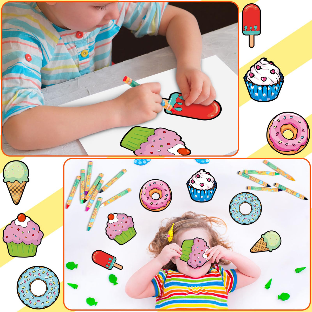 Gemscream color your own dessert magnets pastry design for gift-friendly crafts and classroom activities.