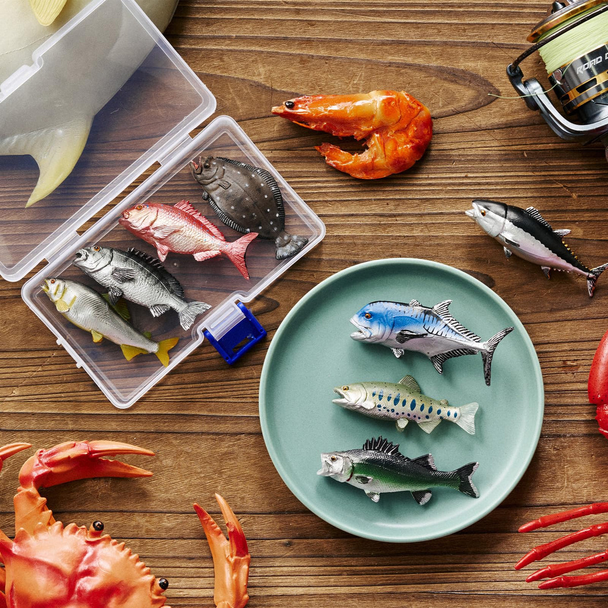 Gemscream fake fish angler tuna, vibrant design ideal for photo props