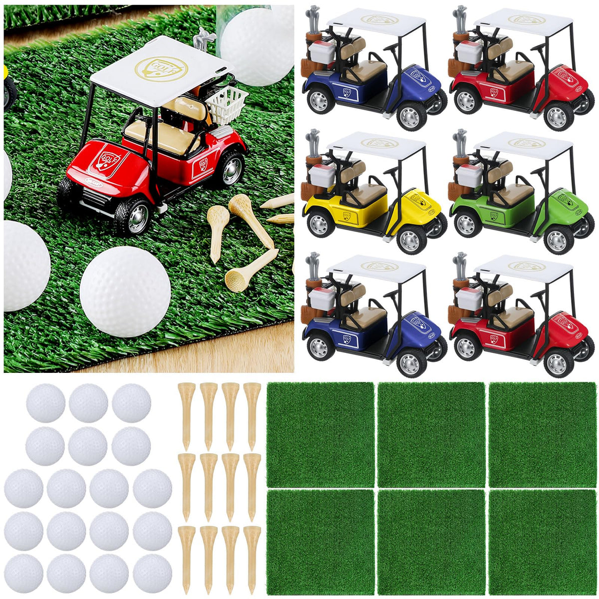 Gemscream golf party decor set: complete mini golf kit boosts festive table decor and party vibes