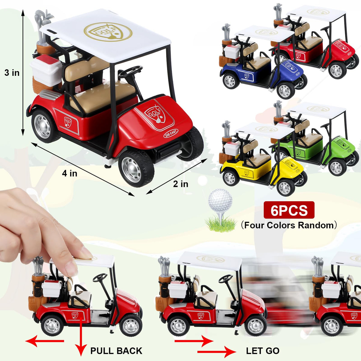 Gemscream golf practice balls offer a safe mini golf experience.