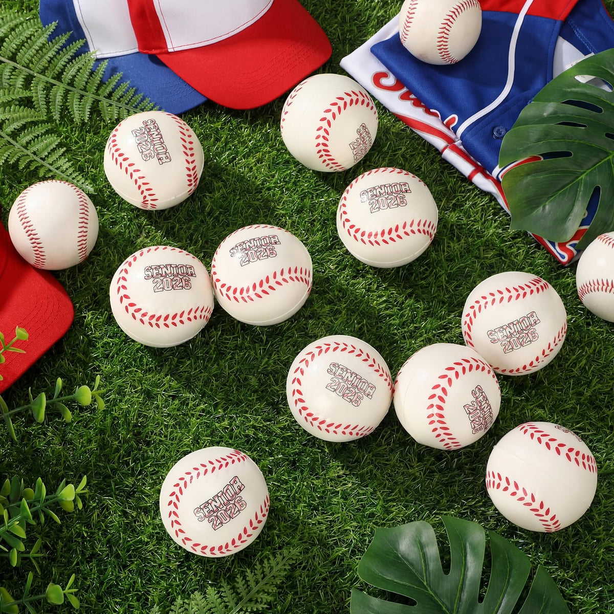Gemscream soft foam baseballs, 24-pack, durable stress relievers for indoor play.