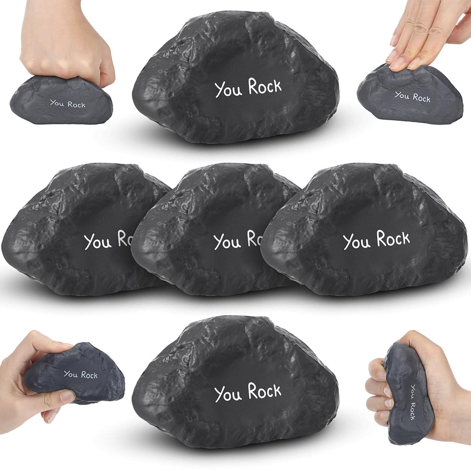 Gemscream stress ball gray foam hero image showing a 20-pack for mood boost at work